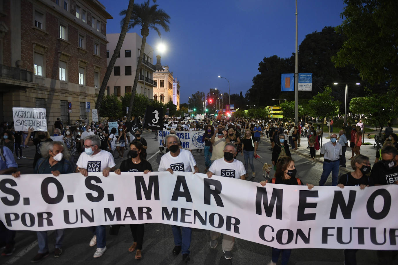 Fotos: Las imágenes de la manifestación en defensa del Mar Menor en Murcia