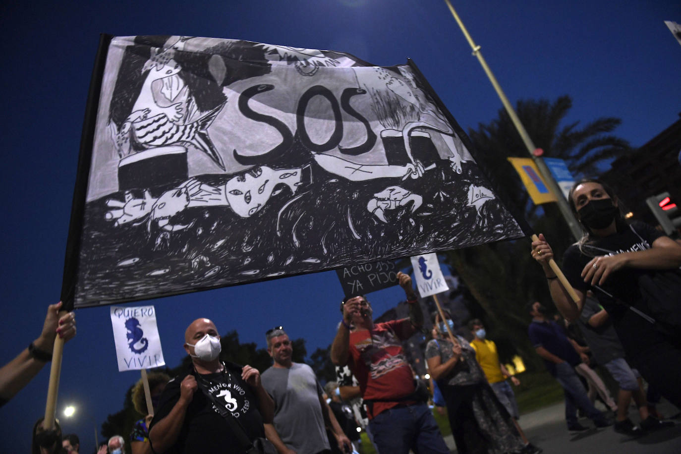 Fotos: Las imágenes de la manifestación en defensa del Mar Menor en Murcia