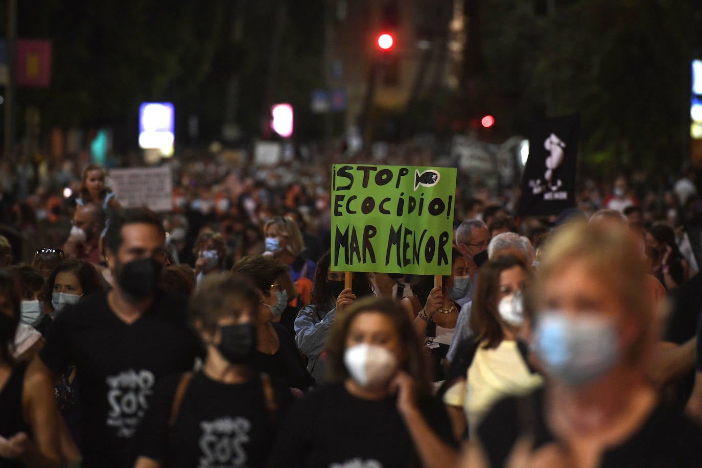 Fotos: Las imágenes de la manifestación en defensa del Mar Menor en Murcia