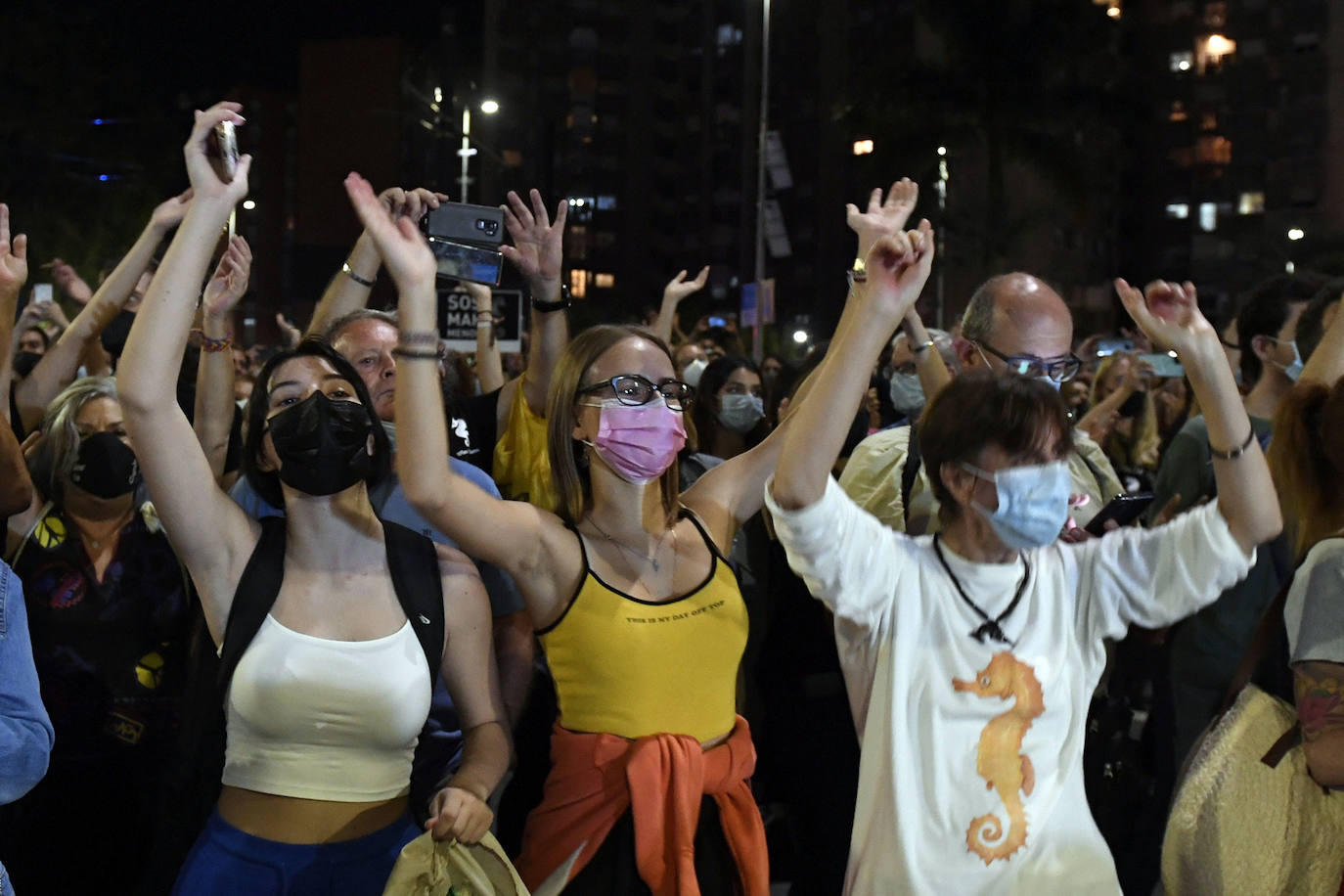 Fotos: Las imágenes de la manifestación en defensa del Mar Menor en Murcia