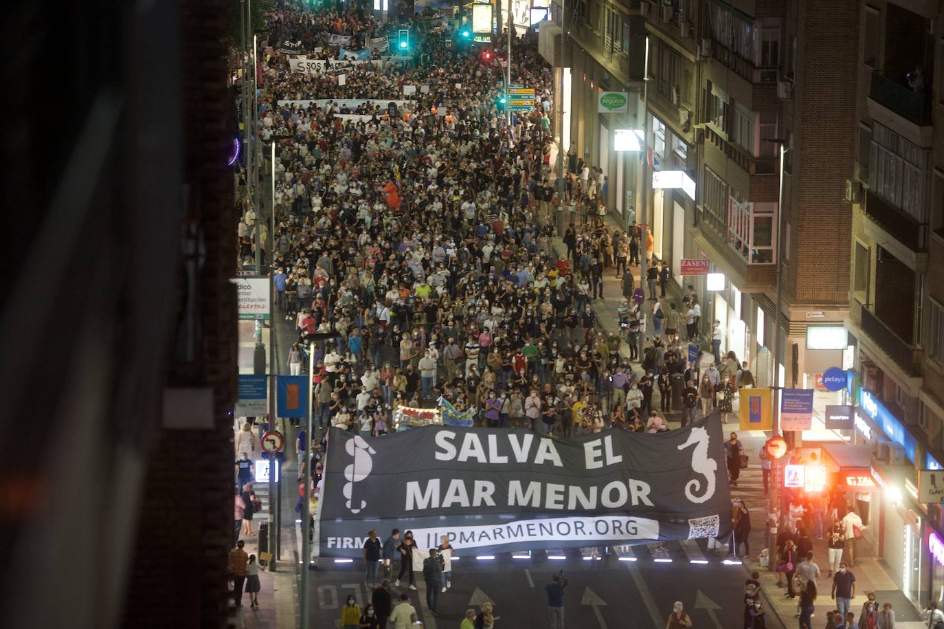 Fotos: Las imágenes de la manifestación en defensa del Mar Menor en Murcia