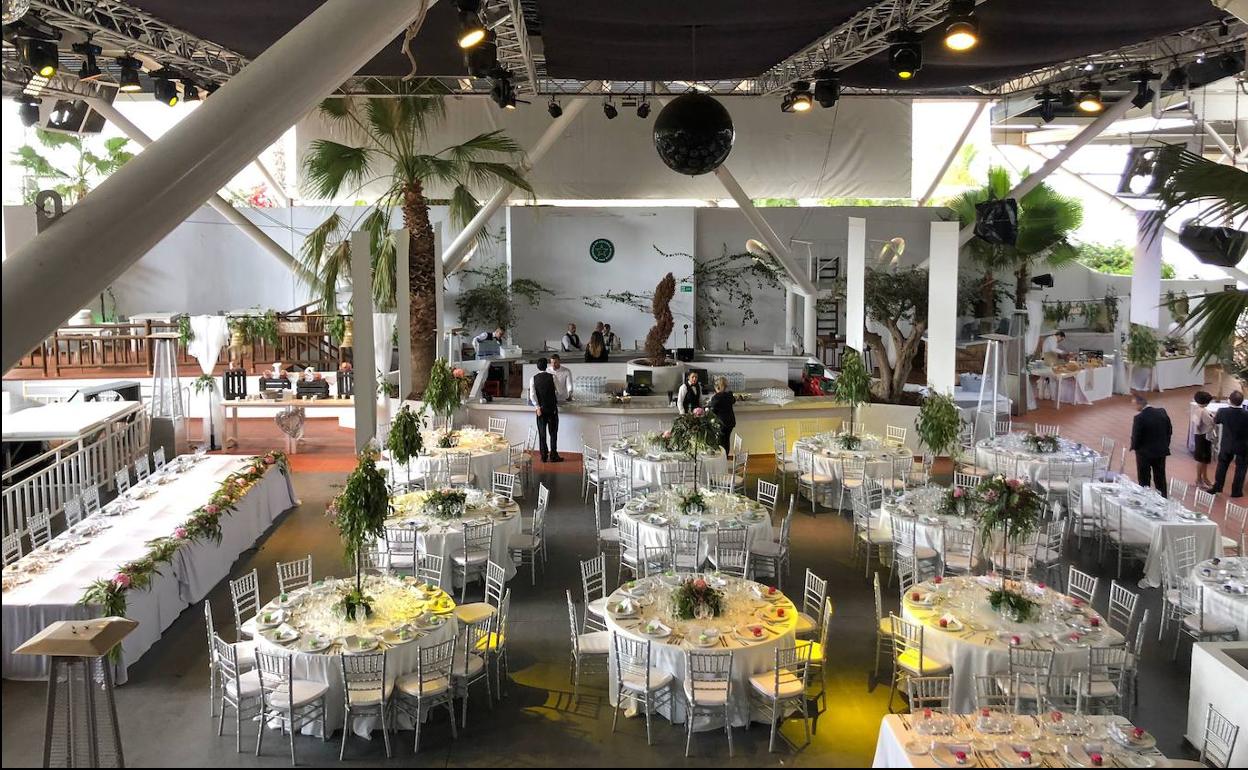 Un salón de celebraciones, en una fotografía de archivo.