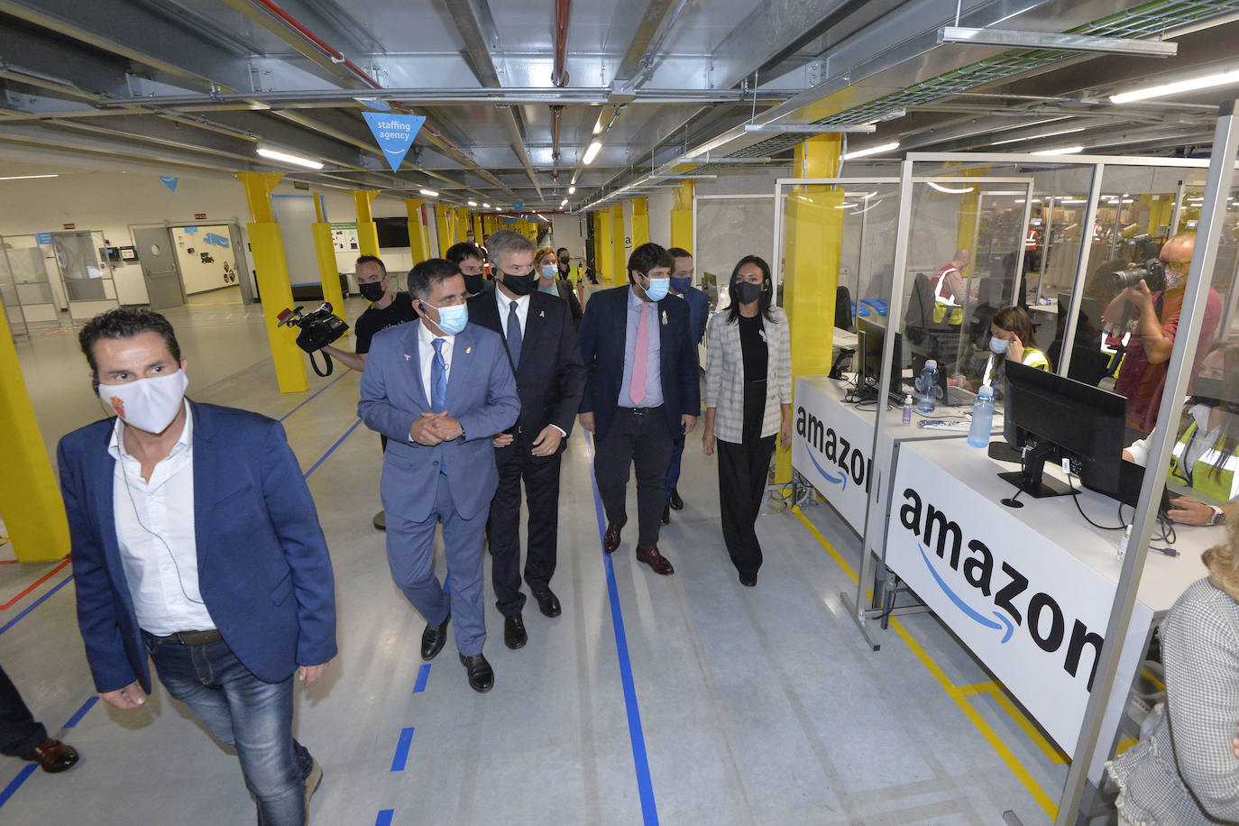 Fotos: Inauguración del nuevo centro de Amazon en Corvera, Murcia