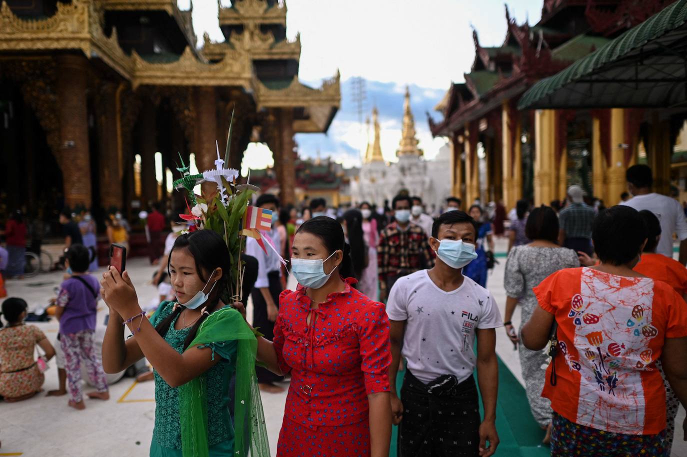 Fotos: Día de la luna llena de Thadingyut
