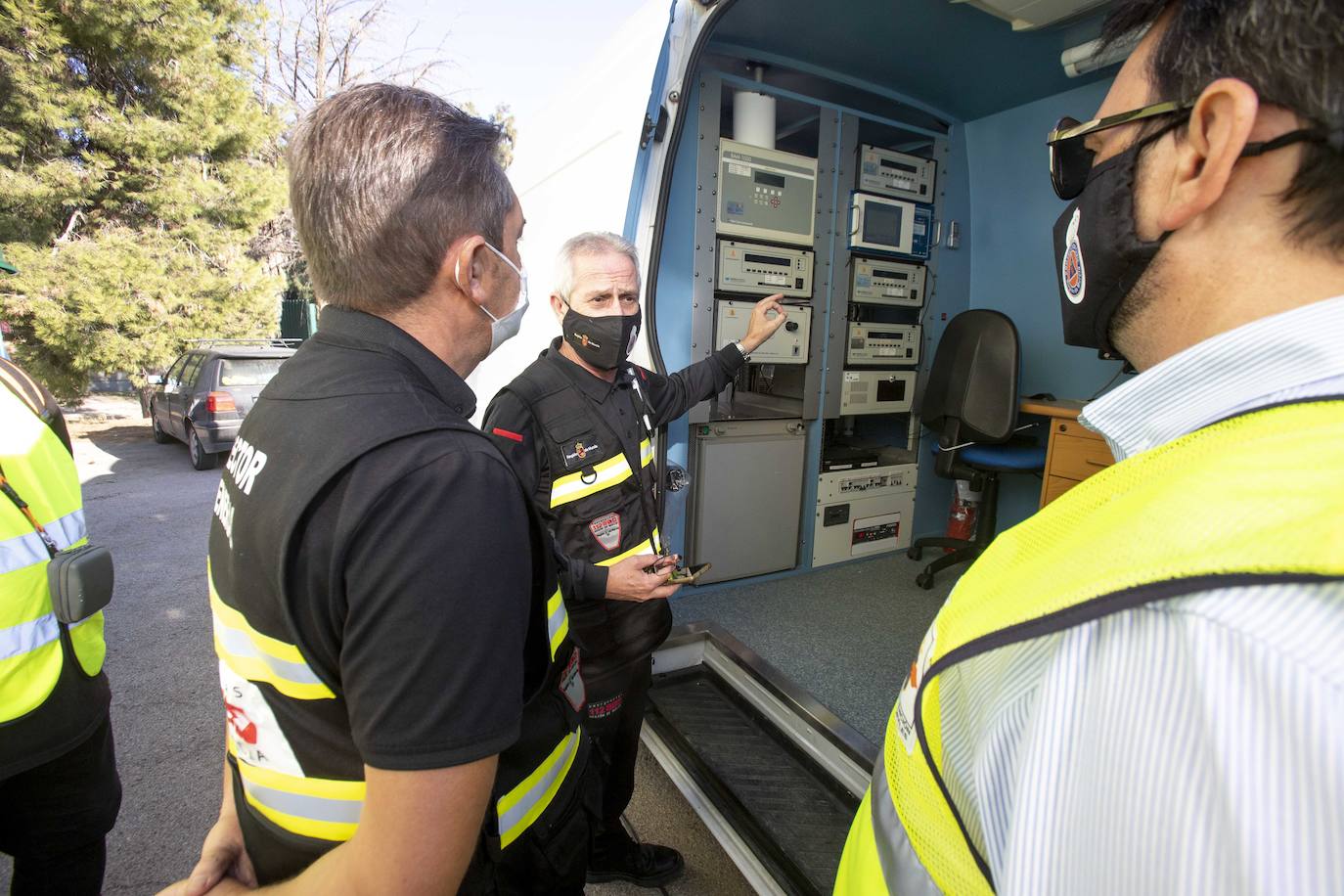 Fotos: Simulacro de un supuesto escape químico en La Ajorra