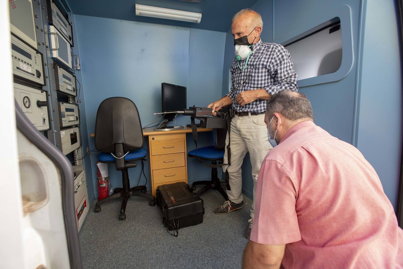 Fotos: Simulacro de un supuesto escape químico en La Ajorra