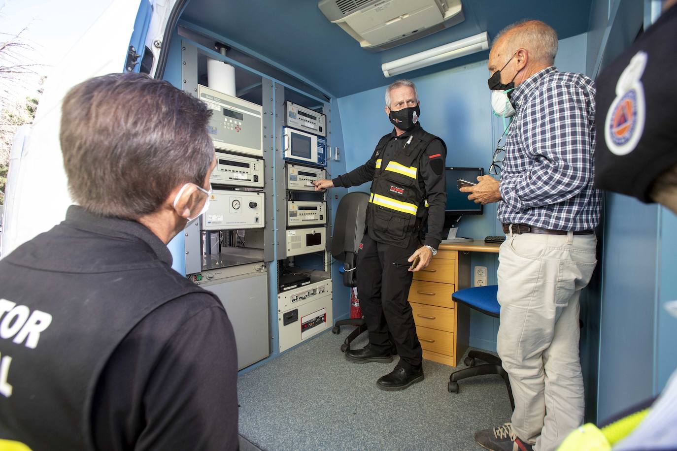 Fotos: Simulacro de un supuesto escape químico en La Ajorra