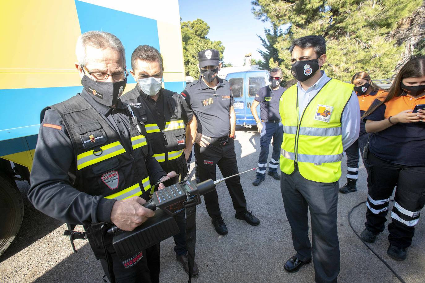Fotos: Simulacro de un supuesto escape químico en La Ajorra