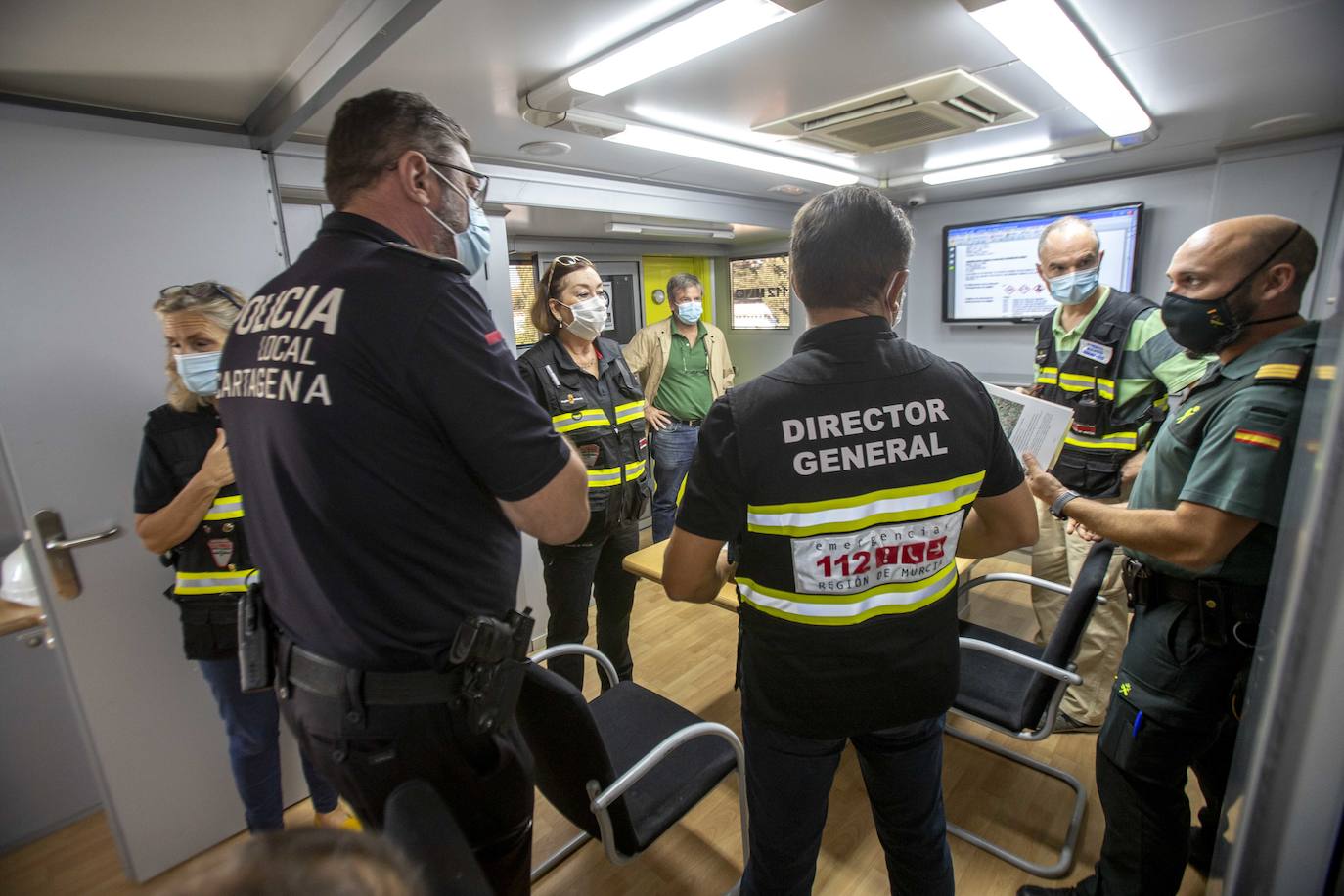 Fotos: Simulacro de un supuesto escape químico en La Ajorra