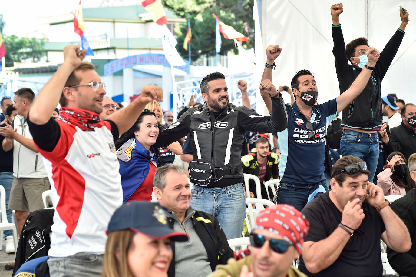 Fotos: Así se ha vivido en Mazarrón el podio de Acosta en el GP de Emilia Romaña