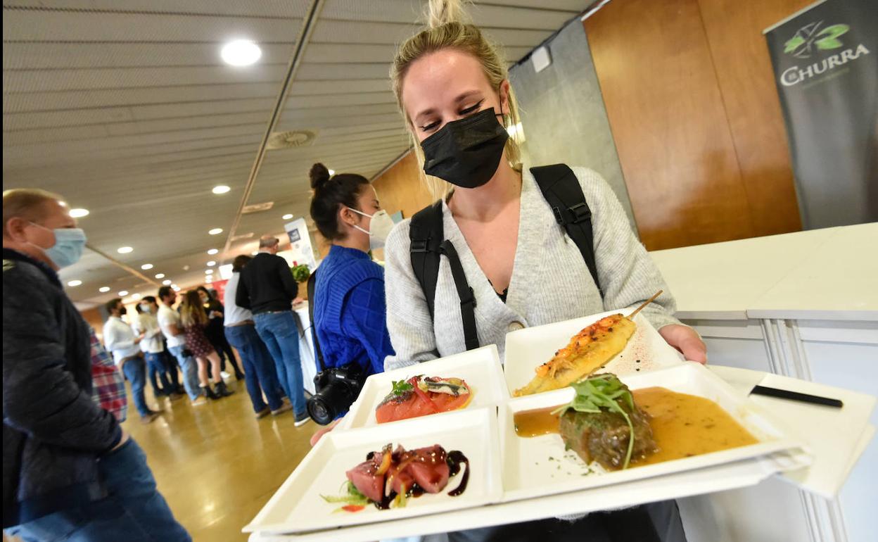 Algunas de las tapas que se ofertan en Región de Murcia Gastronómica. 