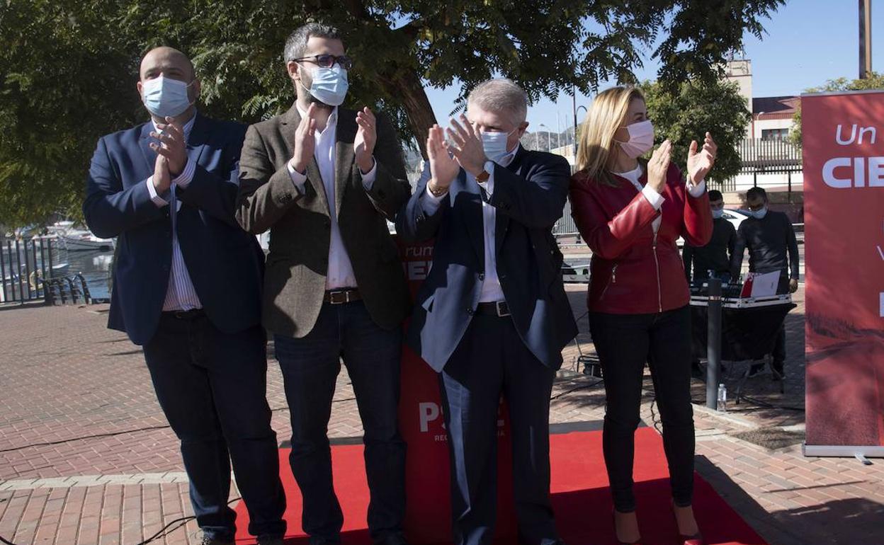 Imagen del acto celebrado este domingo en Cartagena. 