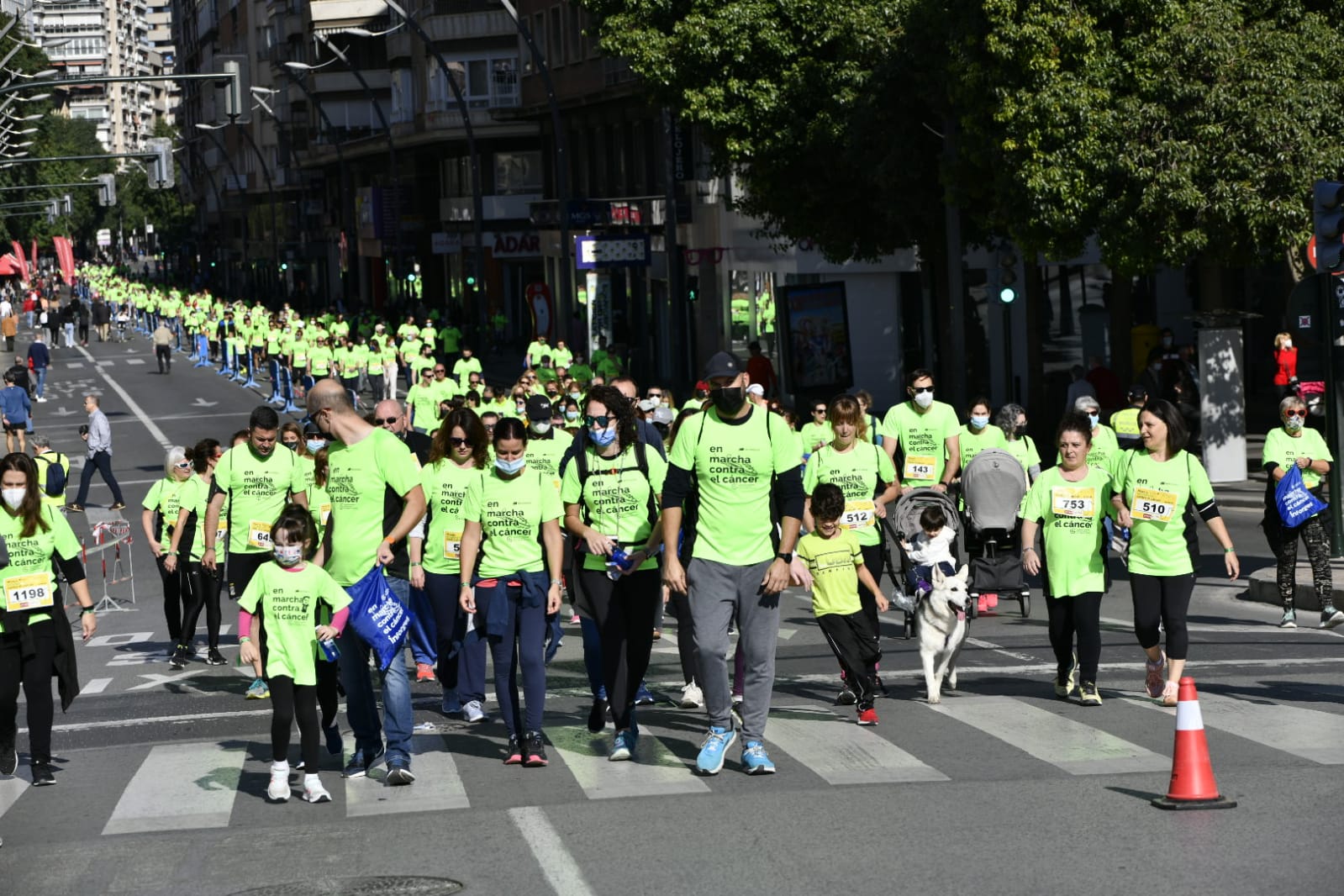 Fotos: La Marea Verde contra el cáncer vuelve a recorrer las calles de Murcia