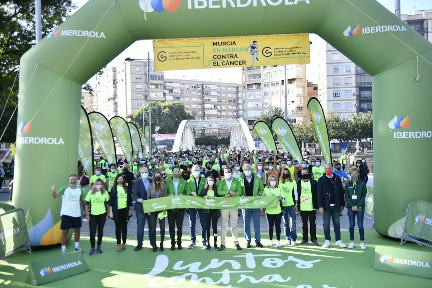 Fotos: La Marea Verde contra el cáncer vuelve a recorrer las calles de Murcia