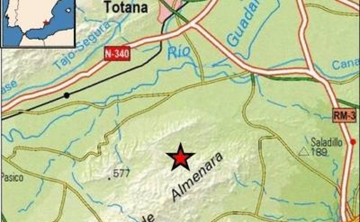Punto geográfico donde tuvo lugar el terremoto.