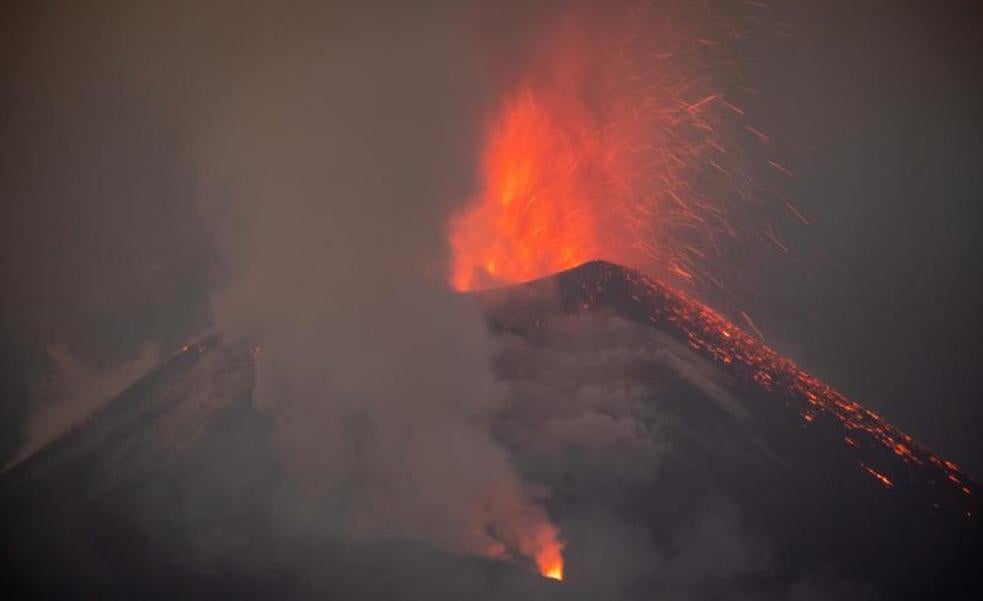 El volcán de Cumbre Vieja.