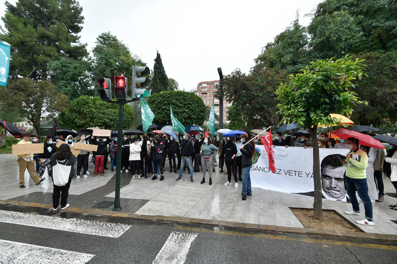 Fotos: Protesta de estudiantes en Murcia contra las reformas