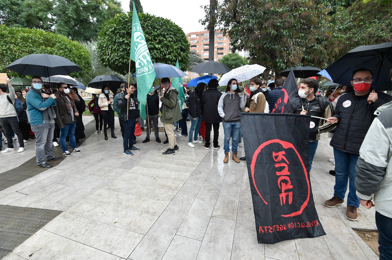 Fotos: Protesta de estudiantes en Murcia contra las reformas