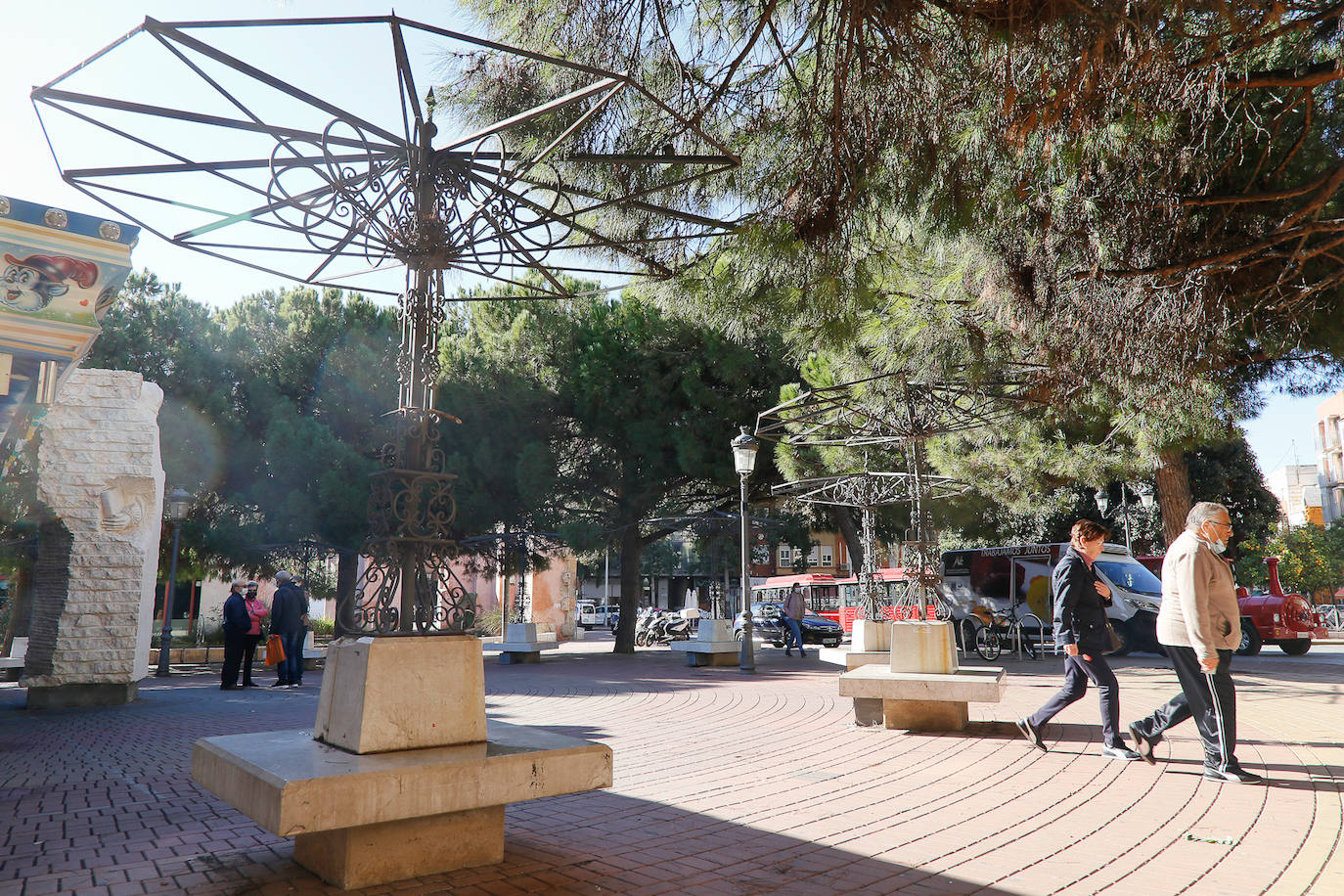 Fotos: Desperfectos de la Plaza Juan XXIII de Cartagena