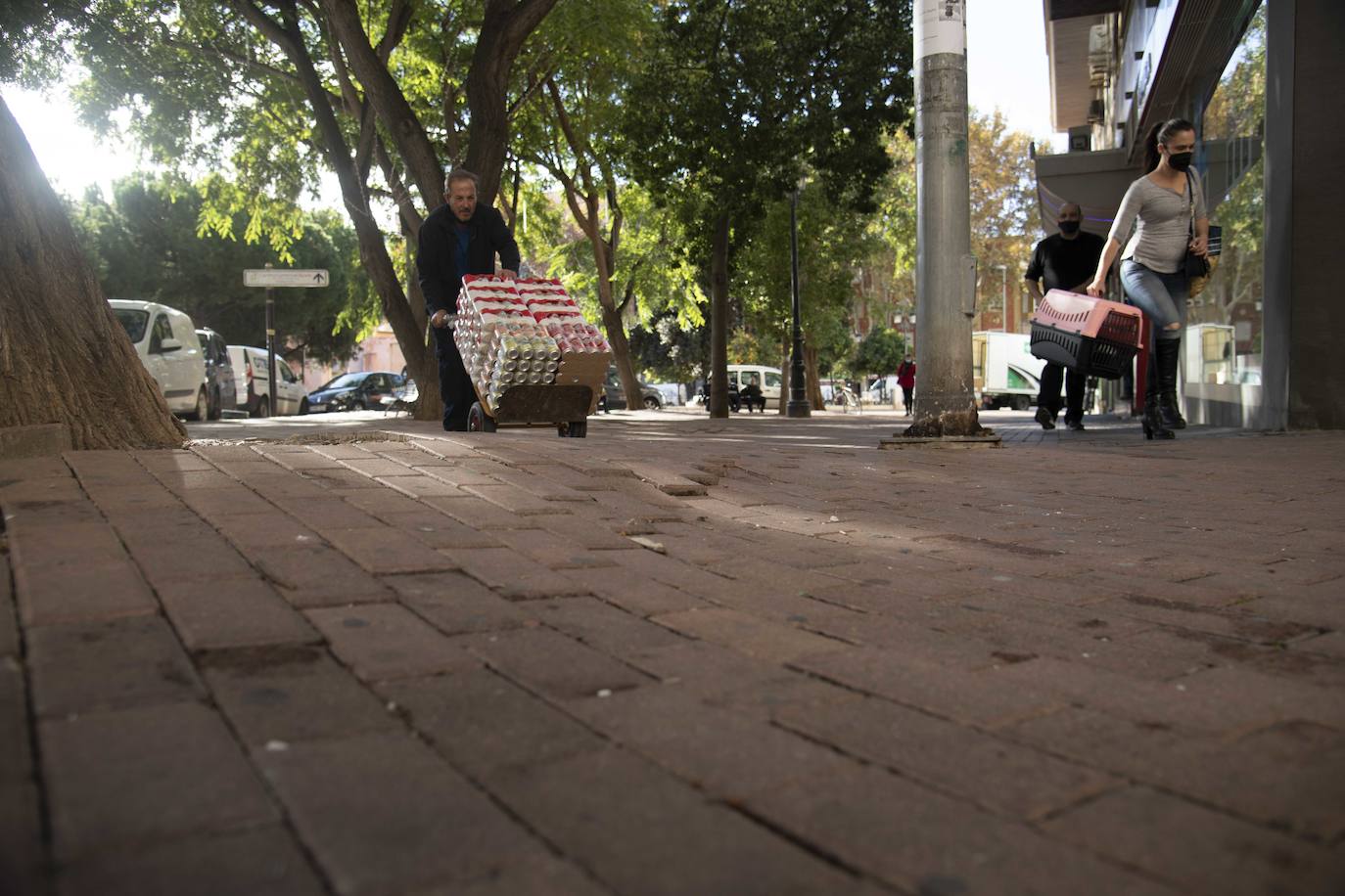 Fotos: Desperfectos de la Plaza Juan XXIII de Cartagena