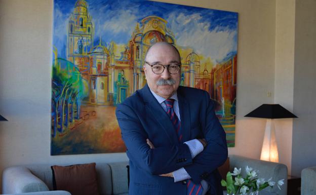 Carmelo Muñoz, en el hotel Nelva, esta semana.