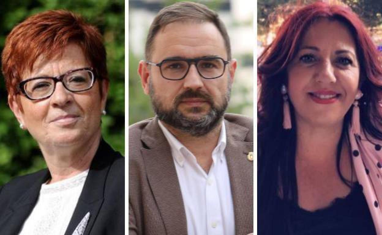 Begoña García Retegui, Diego José Mateos e Isabel María Andreu.