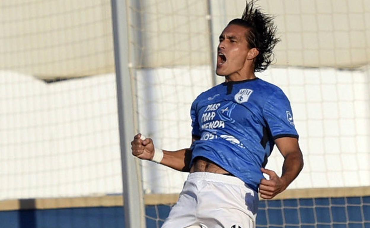 El jugador del Mar Menor, Edu Ubis, que ha metido 8 de los 14 goles del equipo, en una imagen de archivo.