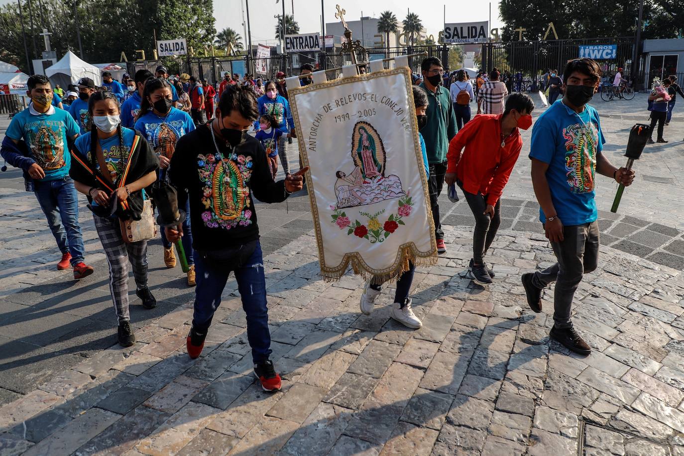 Fotos: Esperanza y medidas sanitarias para la Virgen de Guadalupe