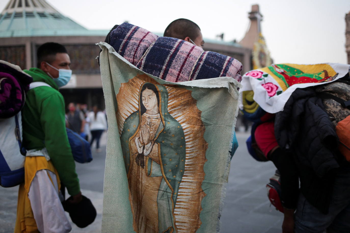 Fotos: Esperanza y medidas sanitarias para la Virgen de Guadalupe