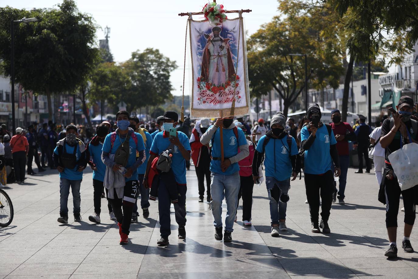 Fotos: Esperanza y medidas sanitarias para la Virgen de Guadalupe