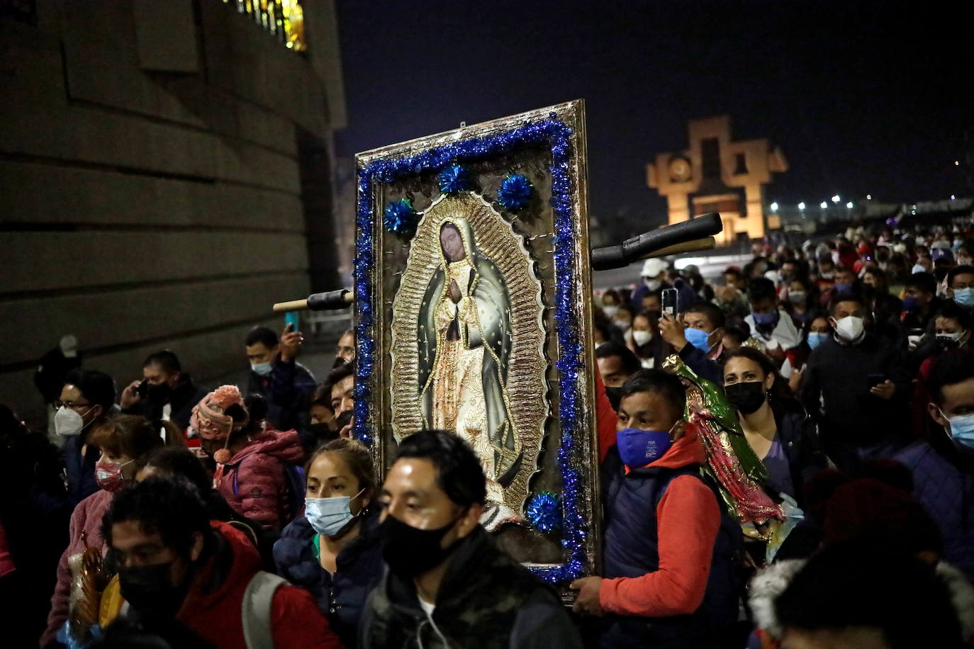 Fotos: Esperanza y medidas sanitarias para la Virgen de Guadalupe