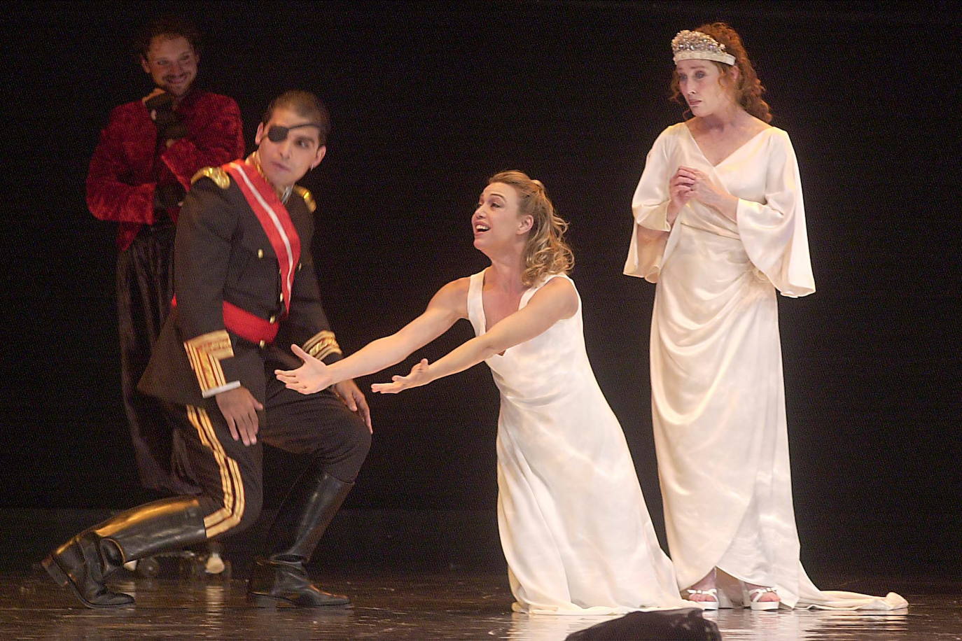 Verónica Forqué durante la representación de la obra 'Sueño de una noche de verano', en el Teatro Circo de Cartagena.