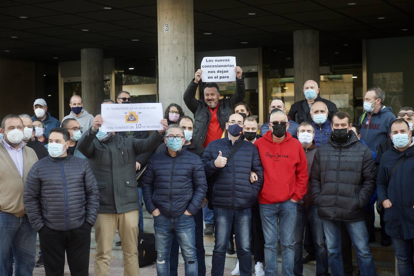 Fotos: Nueva protesta en Murcia por el servicio de autobús