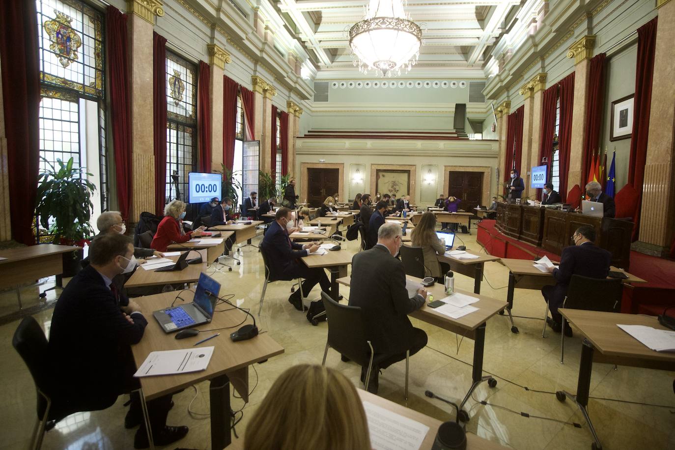 Fotos: Pleno municipal del Ayuntamiento de Murcia