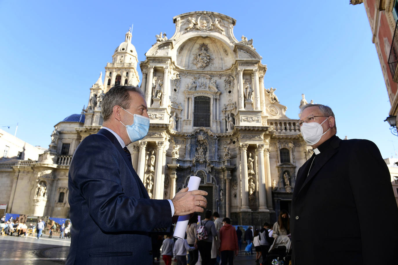 Fotos: La restauración de la fachada de la Catedral de Murcia durará más de diez meses