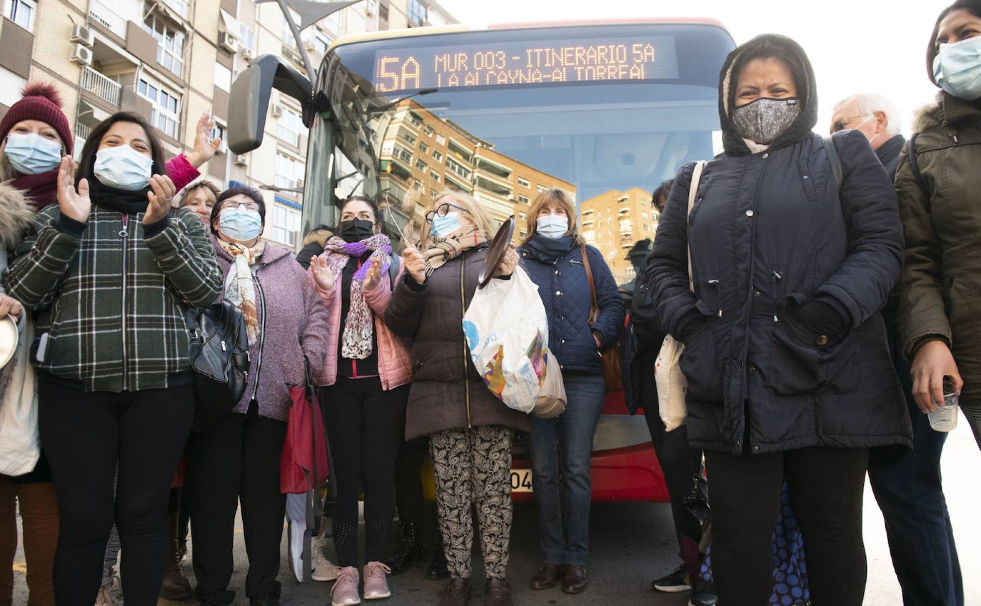 DICIEMBRE. Otro sistema de autobuses para más protestas