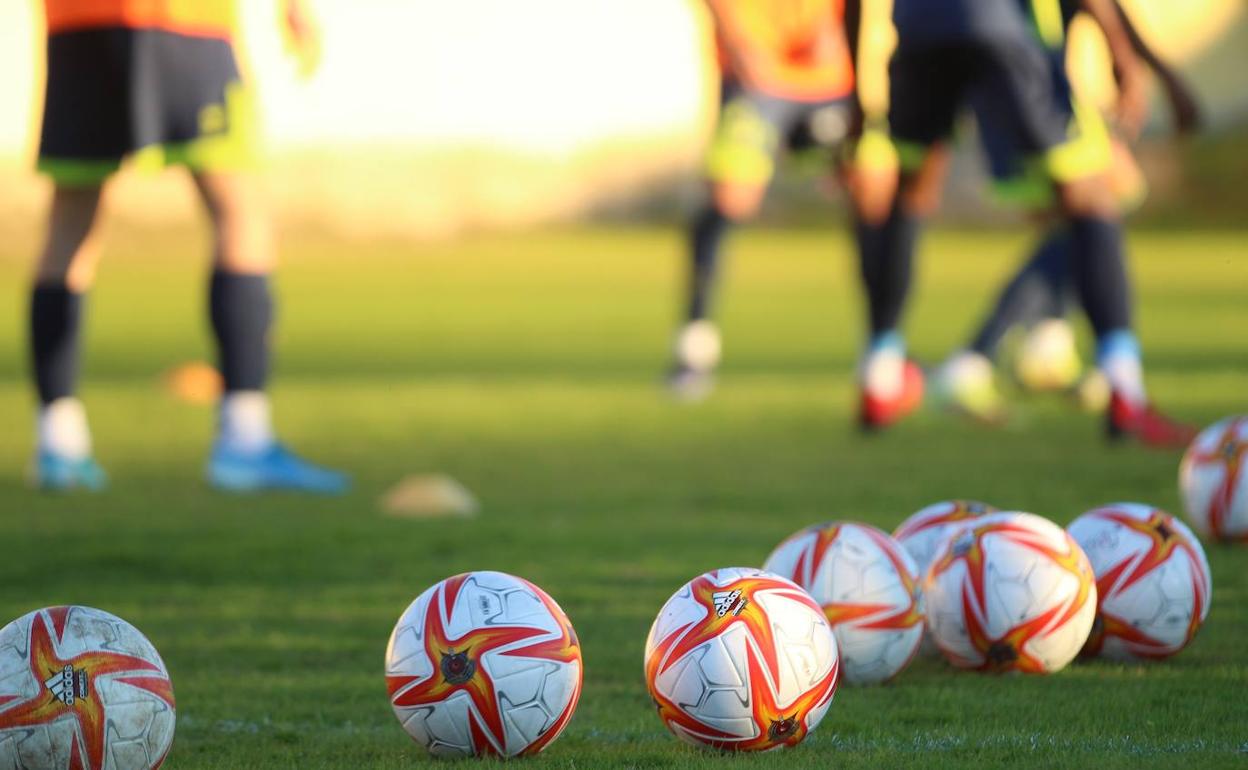 Imagen del entrenamiento del UCAM CF.