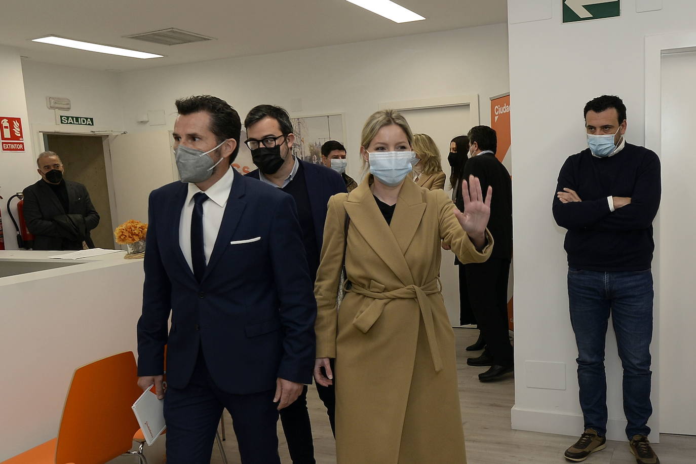 23/03/2021. PSOE y Cs unen fuerzas para salvar los muebles de la moción contra Ballesta. Diego Conesa y Ana Martínez Vidal denuncian «presiones» sobre algunos de sus concejales unos días antes de debatirse y votarse la moción de censura en el Ayuntamiento de Murcia, la última bola de partido que quedaba tras el fracaso del golpe de mano en la Asamblea. | GUILLERMO CARRIÓN