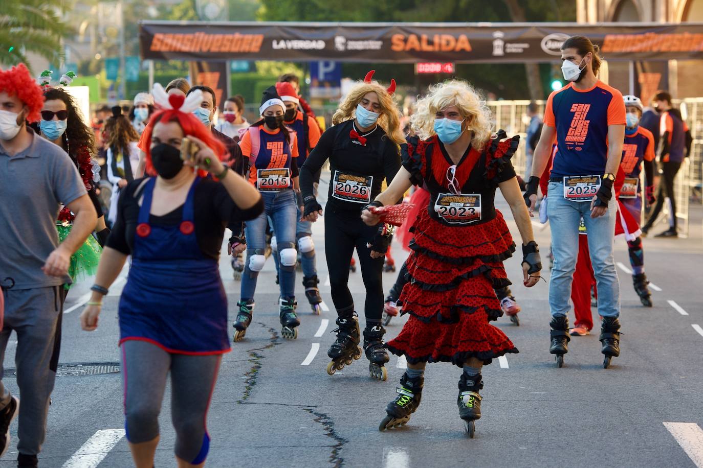 Fotos: Salida de la San Silvestre de Murcia 2021