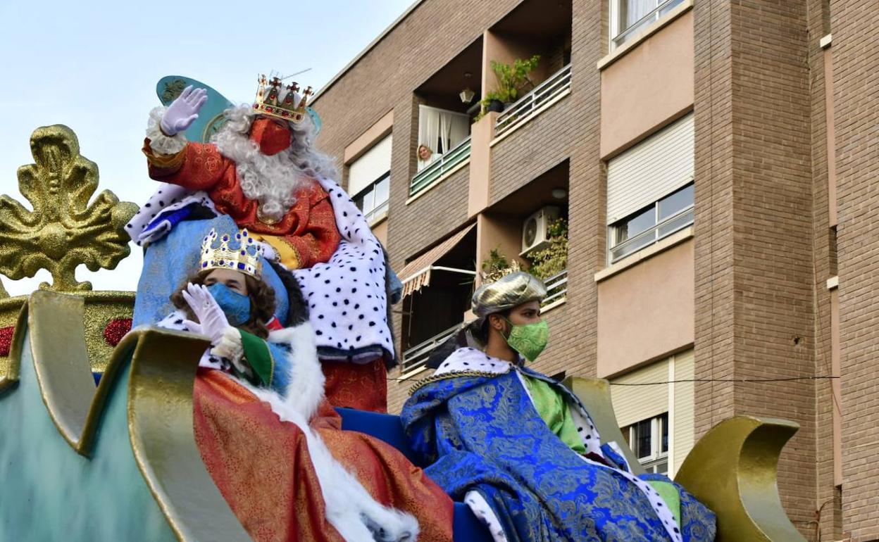 Los Reyes Magos a su paso por las pedanías de Murcia.