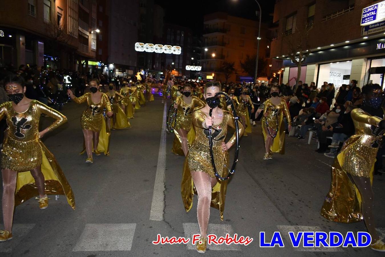 El Cortejo Real que precedía a las carrozas del Melchor, Gaspar y Baltasar, estaba compuesto por distintas carrozas, espectáculos musicales y personajes de fantasía. La Policía Local y el Cuerpo de Bomberos abrieron el recorrido, seguidos de Dafne Dance Academy, Goofy & Donald, Club Gymca VeraCruz, La Sirenita, Academia de Baile EDIG, Pinocho, Escuela de Baile de la Concejalía de Deportes, Las Mariposas, Escuela de Baile Ana, La Bella y la Bestia, la Guardia de Darth Vader y la Banda de Música La Compañía.