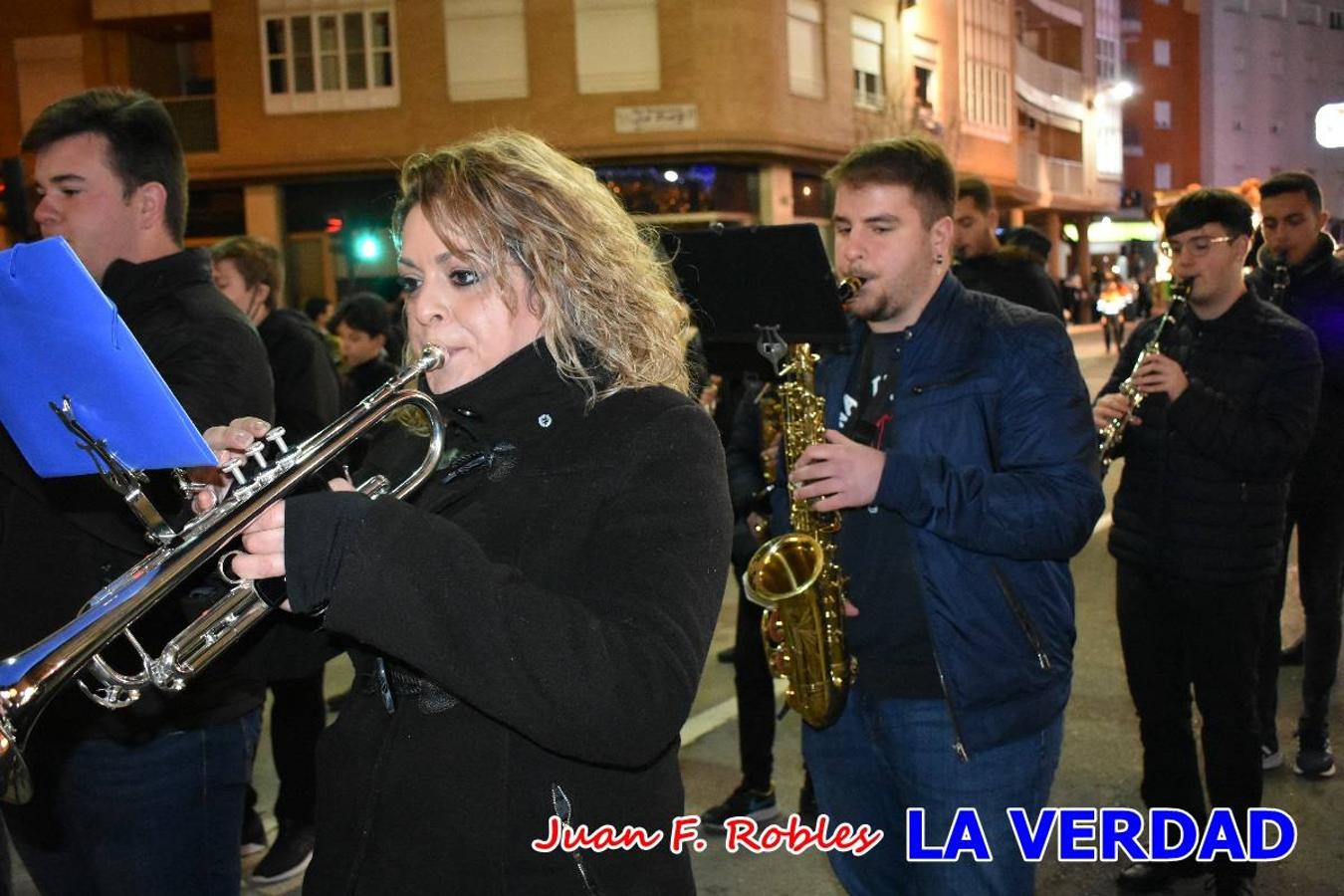 El Cortejo Real que precedía a las carrozas del Melchor, Gaspar y Baltasar, estaba compuesto por distintas carrozas, espectáculos musicales y personajes de fantasía. La Policía Local y el Cuerpo de Bomberos abrieron el recorrido, seguidos de Dafne Dance Academy, Goofy & Donald, Club Gymca VeraCruz, La Sirenita, Academia de Baile EDIG, Pinocho, Escuela de Baile de la Concejalía de Deportes, Las Mariposas, Escuela de Baile Ana, La Bella y la Bestia, la Guardia de Darth Vader y la Banda de Música La Compañía.