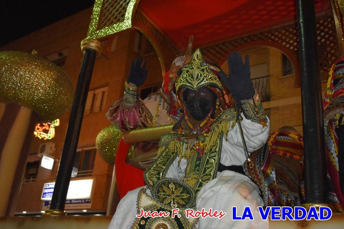 El Cortejo Real que precedía a las carrozas del Melchor, Gaspar y Baltasar, estaba compuesto por distintas carrozas, espectáculos musicales y personajes de fantasía. La Policía Local y el Cuerpo de Bomberos abrieron el recorrido, seguidos de Dafne Dance Academy, Goofy & Donald, Club Gymca VeraCruz, La Sirenita, Academia de Baile EDIG, Pinocho, Escuela de Baile de la Concejalía de Deportes, Las Mariposas, Escuela de Baile Ana, La Bella y la Bestia, la Guardia de Darth Vader y la Banda de Música La Compañía.