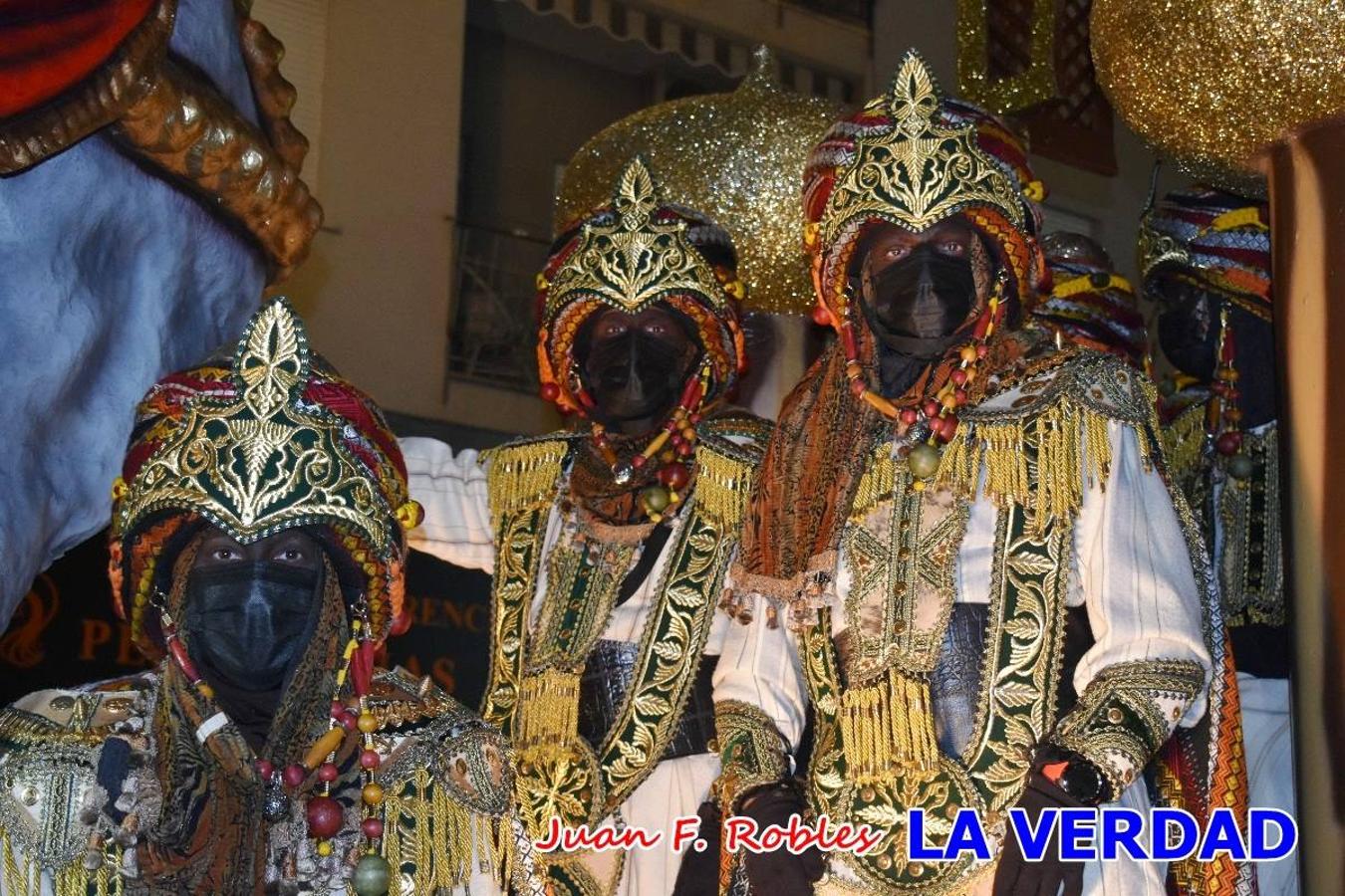 El Cortejo Real que precedía a las carrozas del Melchor, Gaspar y Baltasar, estaba compuesto por distintas carrozas, espectáculos musicales y personajes de fantasía. La Policía Local y el Cuerpo de Bomberos abrieron el recorrido, seguidos de Dafne Dance Academy, Goofy & Donald, Club Gymca VeraCruz, La Sirenita, Academia de Baile EDIG, Pinocho, Escuela de Baile de la Concejalía de Deportes, Las Mariposas, Escuela de Baile Ana, La Bella y la Bestia, la Guardia de Darth Vader y la Banda de Música La Compañía.