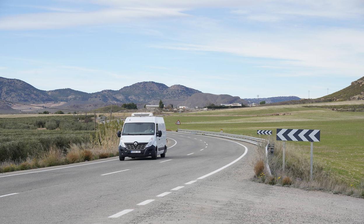 Lugar del accidente en La Paca.