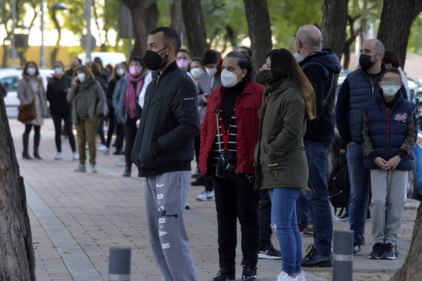 Fotos: Test de antígenos en el centro de salud de San Andrés de Murcia