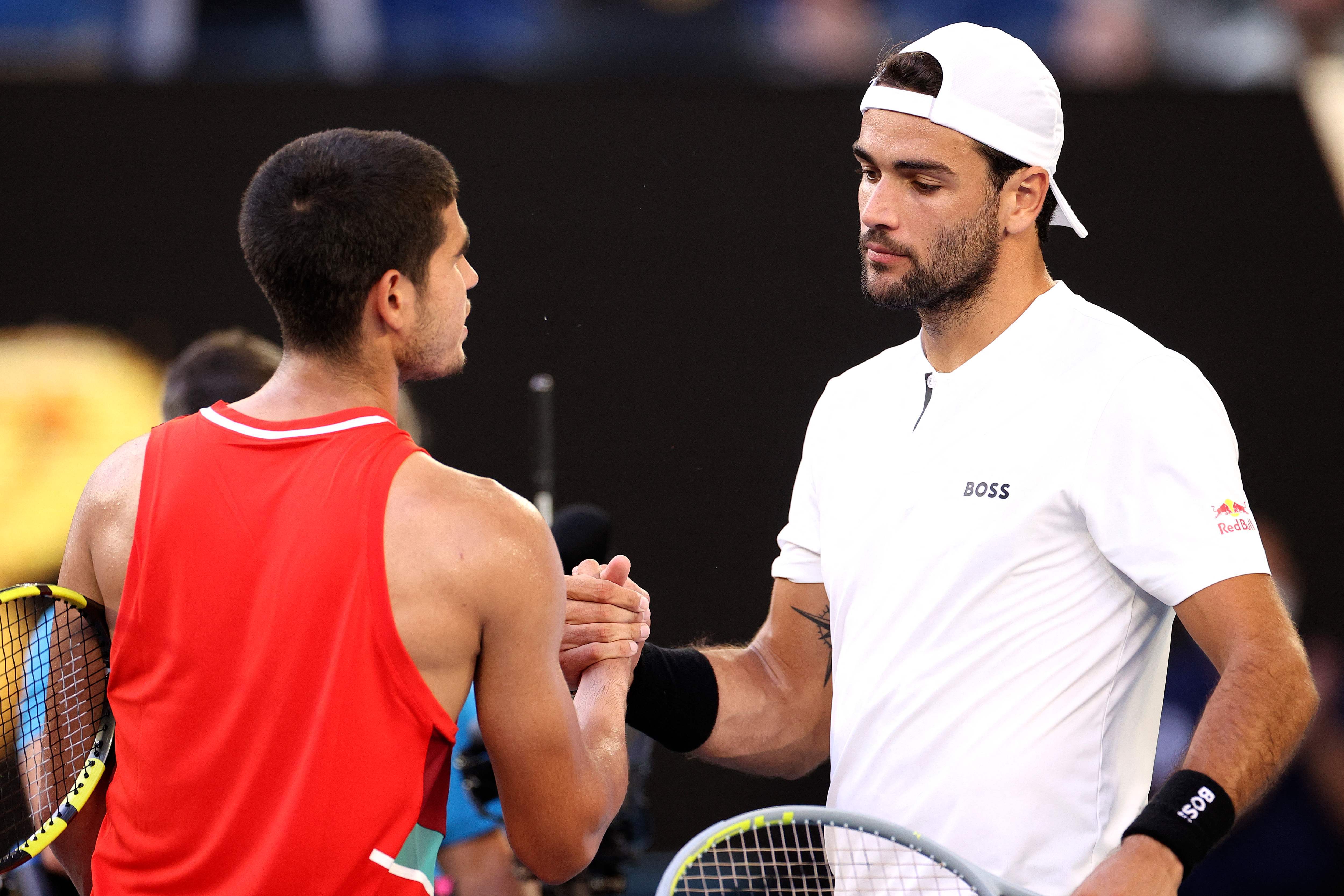 Fotos: El partido entre Carlos Alcaraz y Mateo Berrettini del Open de Australia, en imágenes