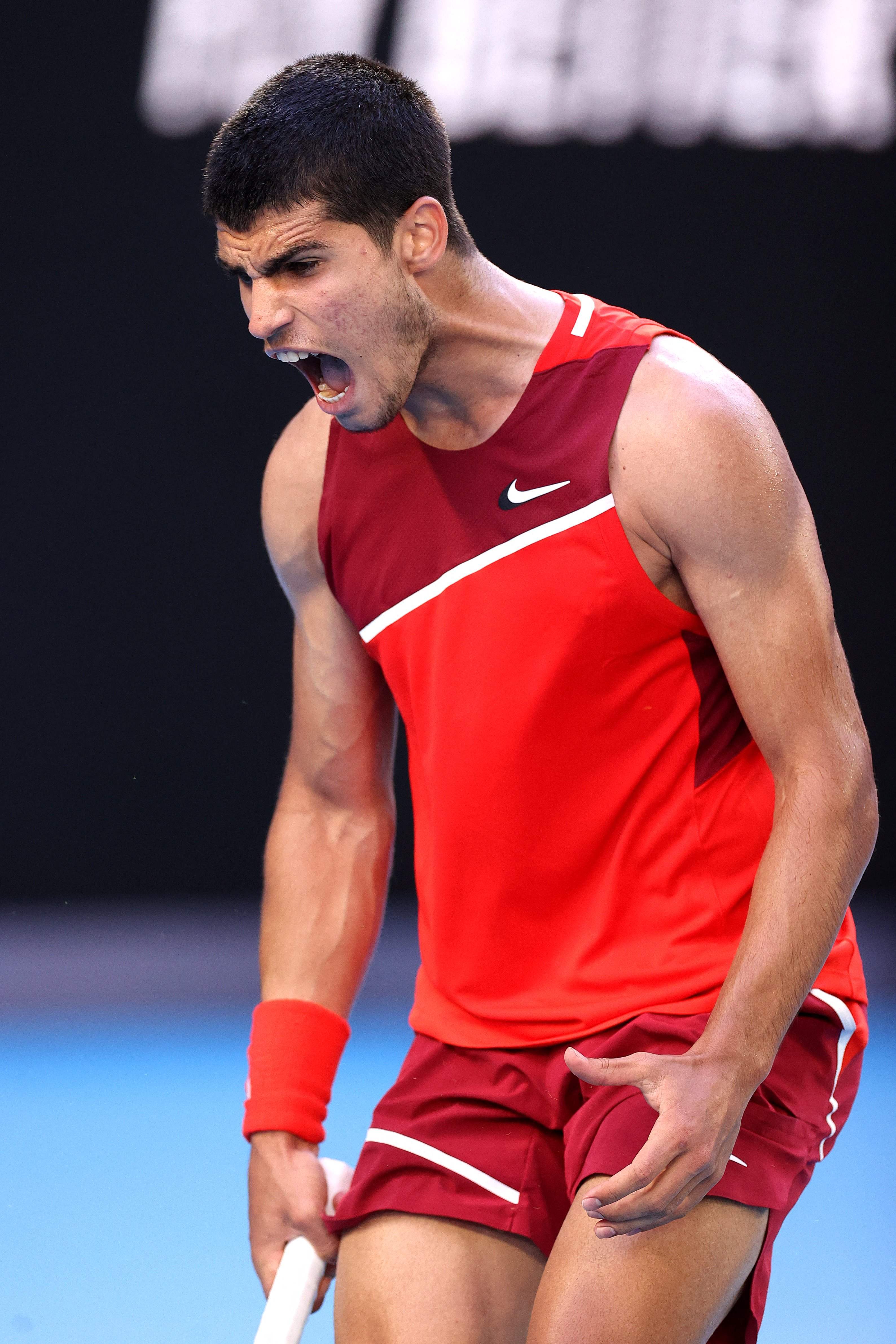 Fotos: El partido entre Carlos Alcaraz y Mateo Berrettini del Open de Australia, en imágenes