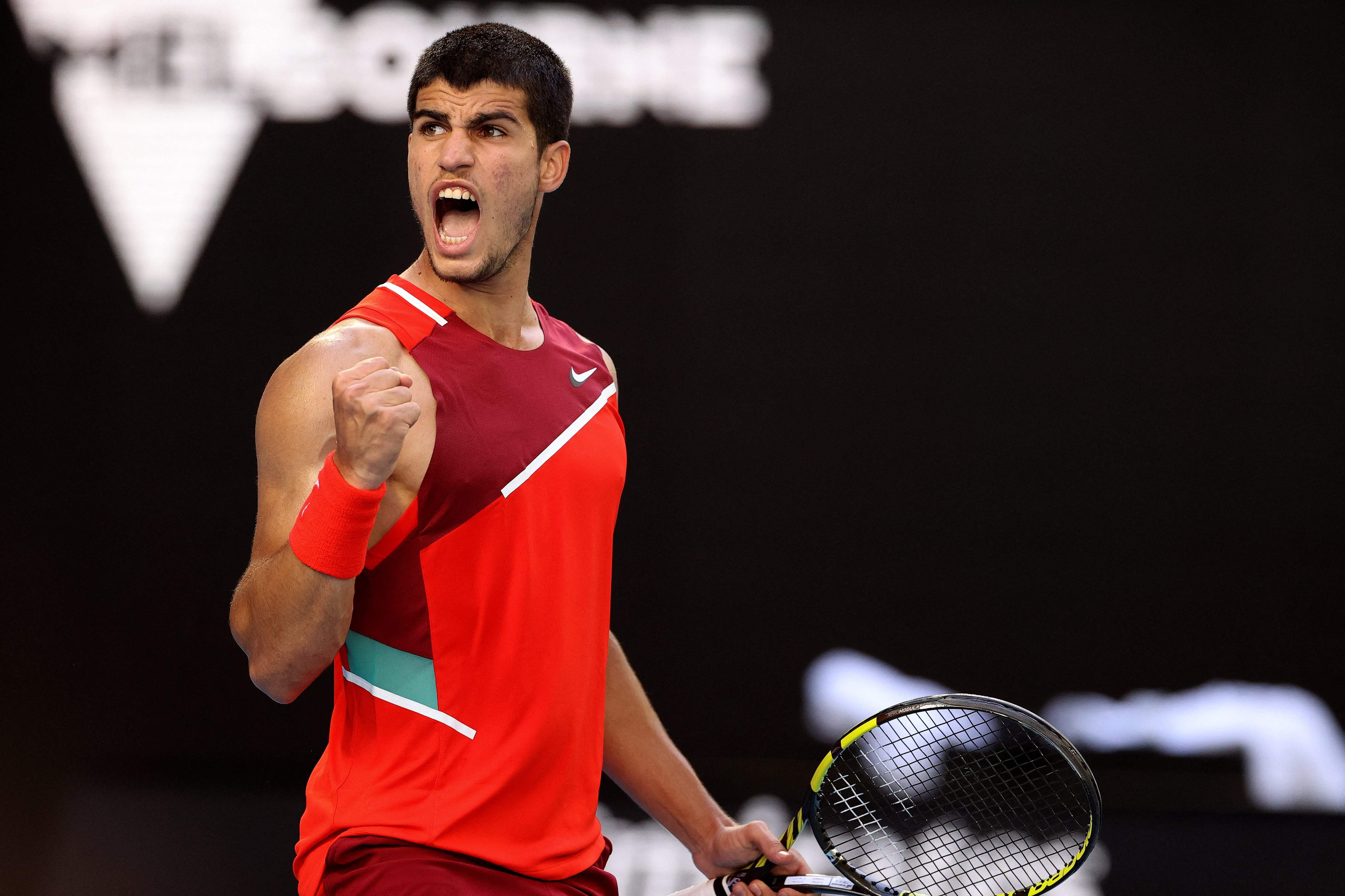 Fotos: El partido entre Carlos Alcaraz y Mateo Berrettini del Open de Australia, en imágenes