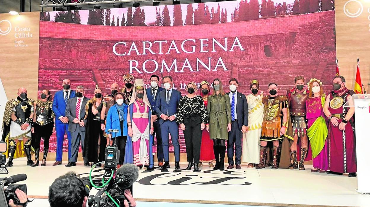 Presentación de 'Cartagena Romana, Joya del Imperio', en Fitur. 